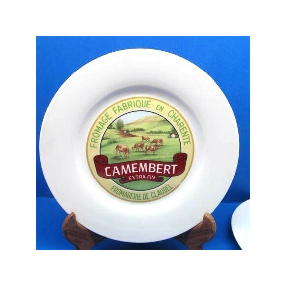 Muti French 9" Luncheon Cheese Snack Plates Bundle of 4 - Picture 4 of 12